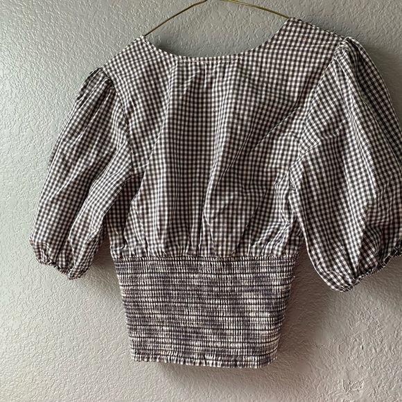 Abercrombie cropped gingham top - Picture 4 of 4